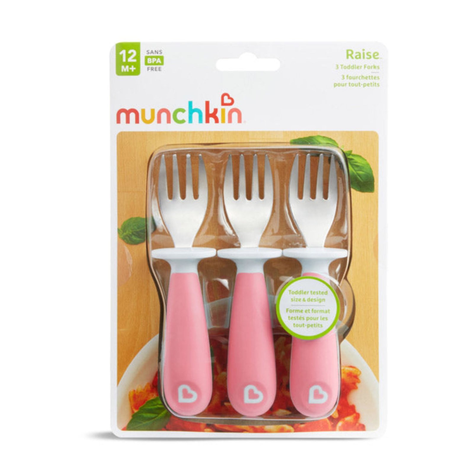 Set de 3 Tenedores Rosado Munchkin 1 Set de 3 Tenedores Rosado Munchkin