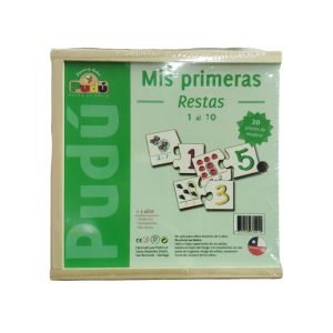 Juego de madera Pudú Mis Primeras Restas 1 al 10