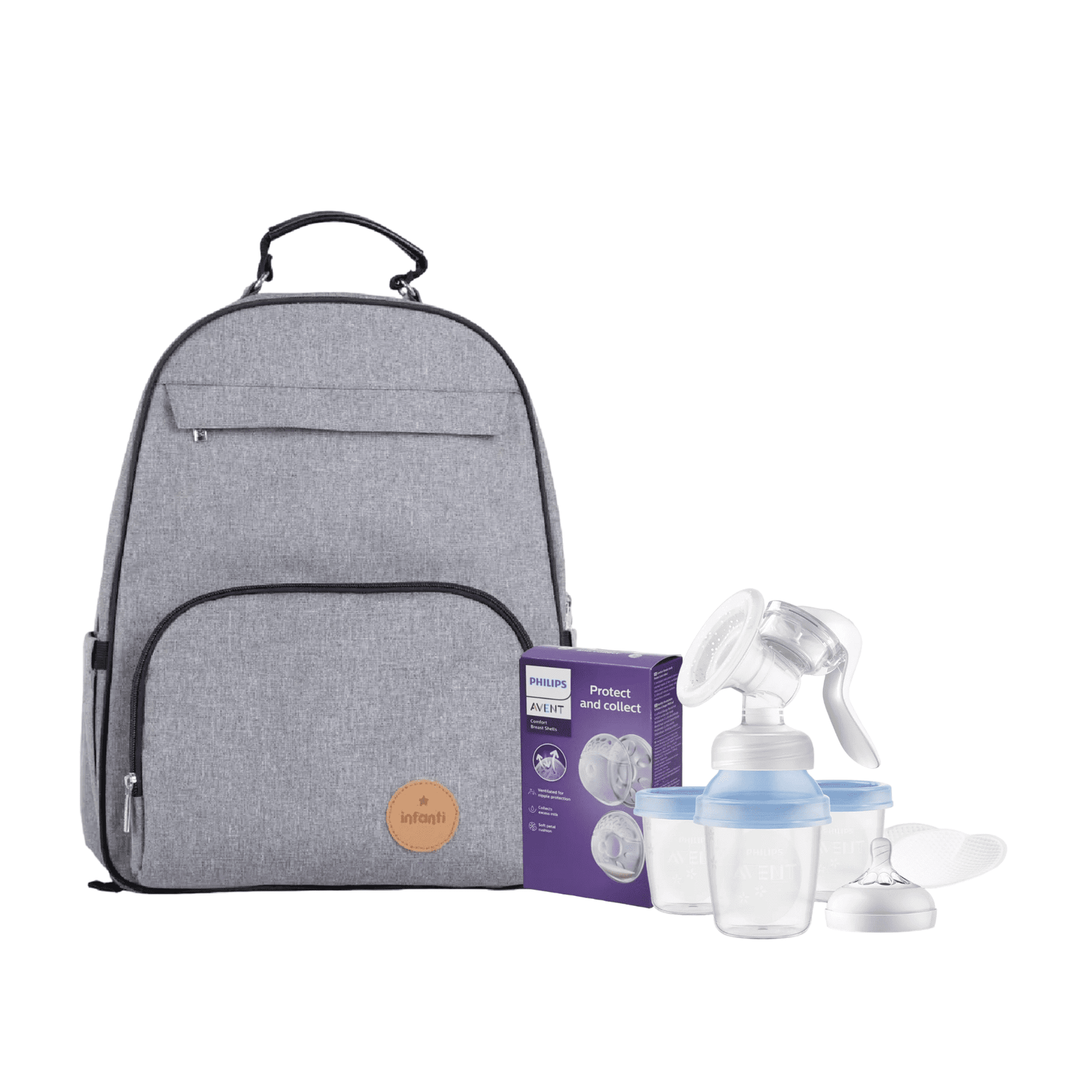 Mochila maternal Oak + extractor de leche + Amapolas 1 Mochila maternal Oak + extractor de leche + Amapolas