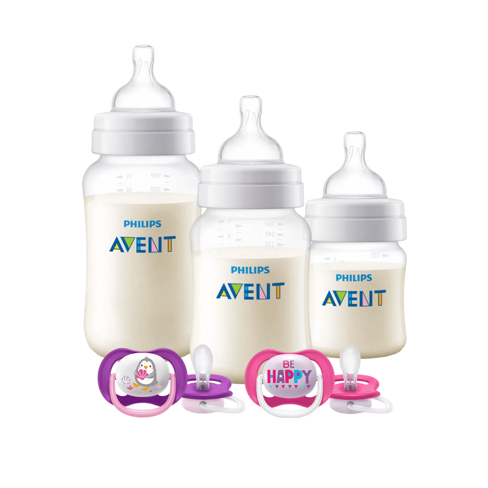 Set Avent 3 mamaderas- 2 chupetes 6-18m Pinguino 1 Set Avent 3 mamaderas- 2 chupetes 6-18m Pinguino
