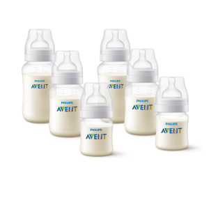 Pack 6 mamaderas Anticolic 125ml,260ml,330ml Avent