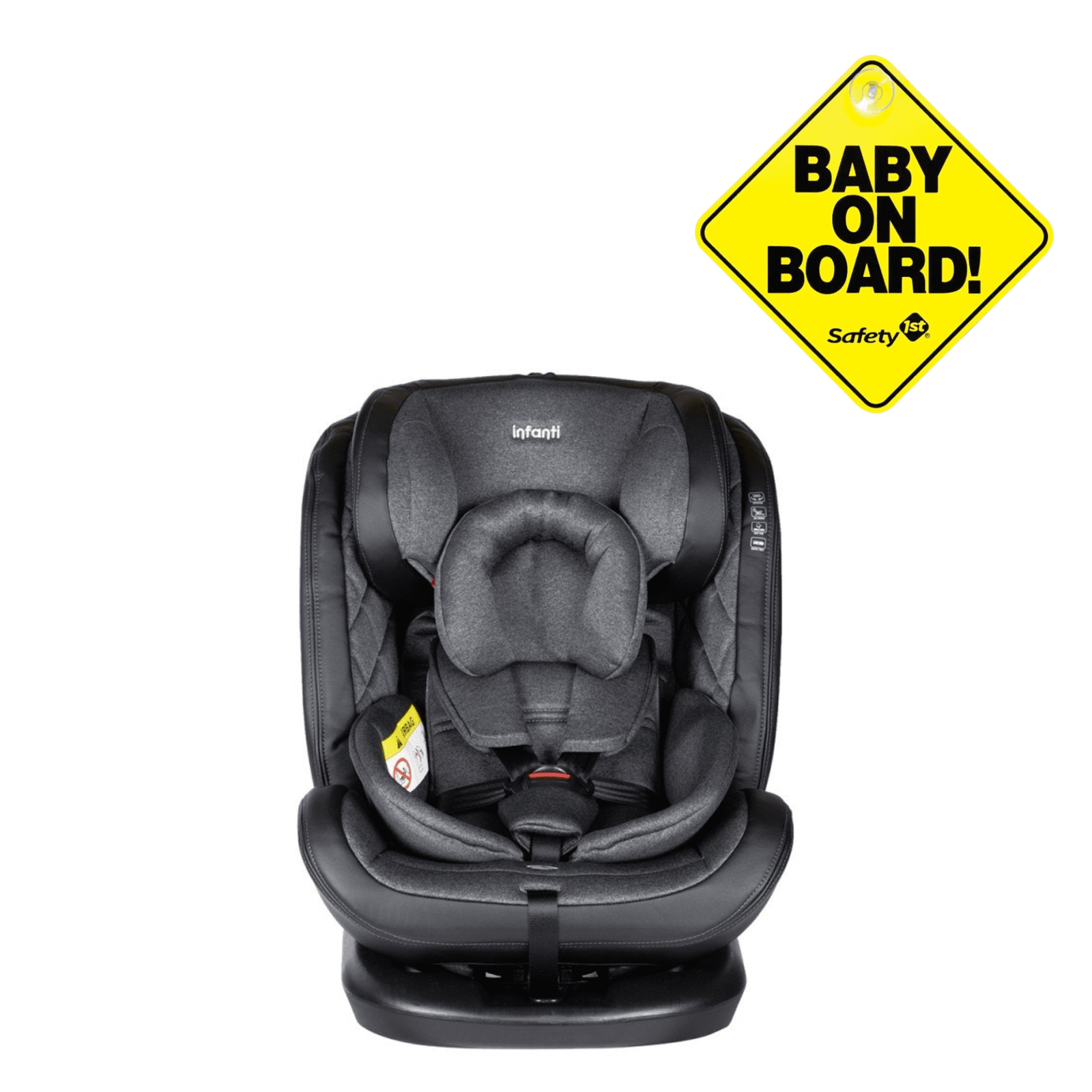 Silla auto convertible I-Giro 360 y Baby on board Amarillo 1 Silla auto convertible I-Giro 360 y Baby on board Amarillo