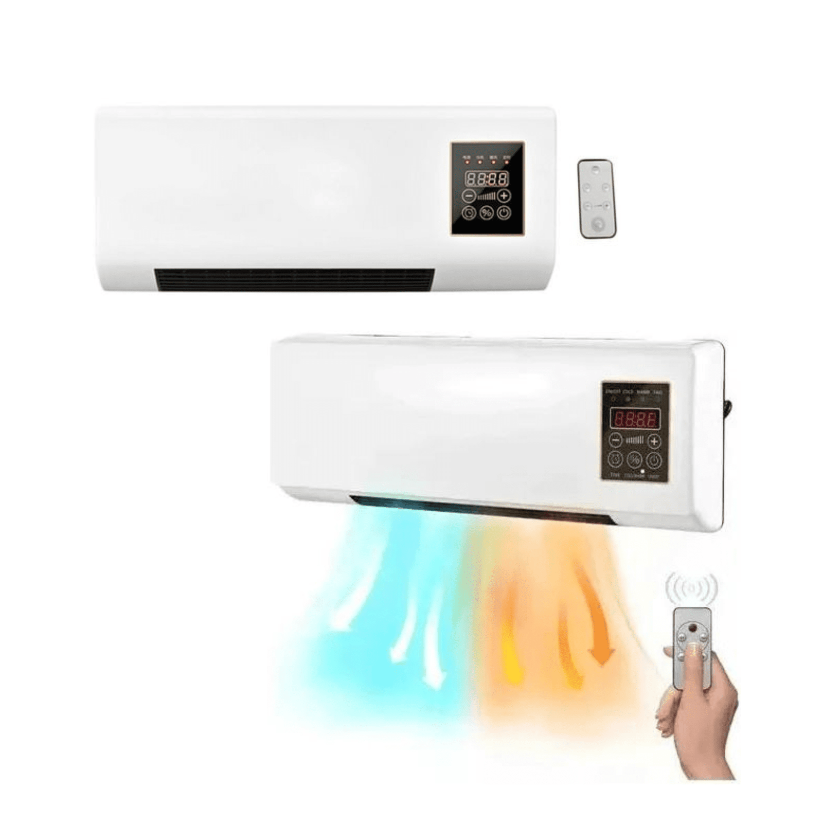 2 Calentador y Aire Acondicionado 2 En 1 Eléctrico para pared 1 2 Calentador y Aire Acondicionado 2 En 1 Eléctrico para pared