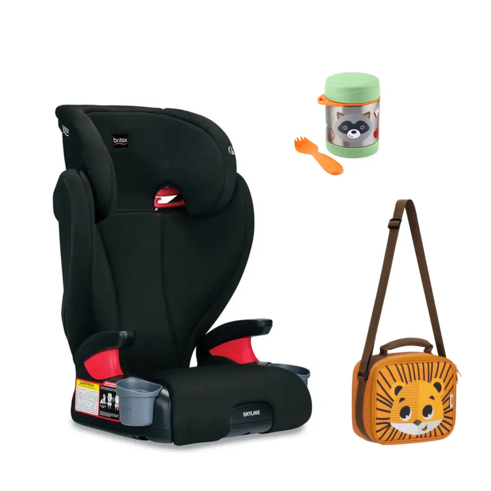 Silla Sky Dusk Britax + Termo Mapache + Lonchera Jaguar 1 Silla Sky Dusk Britax + Termo Mapache + Lonchera Jaguar