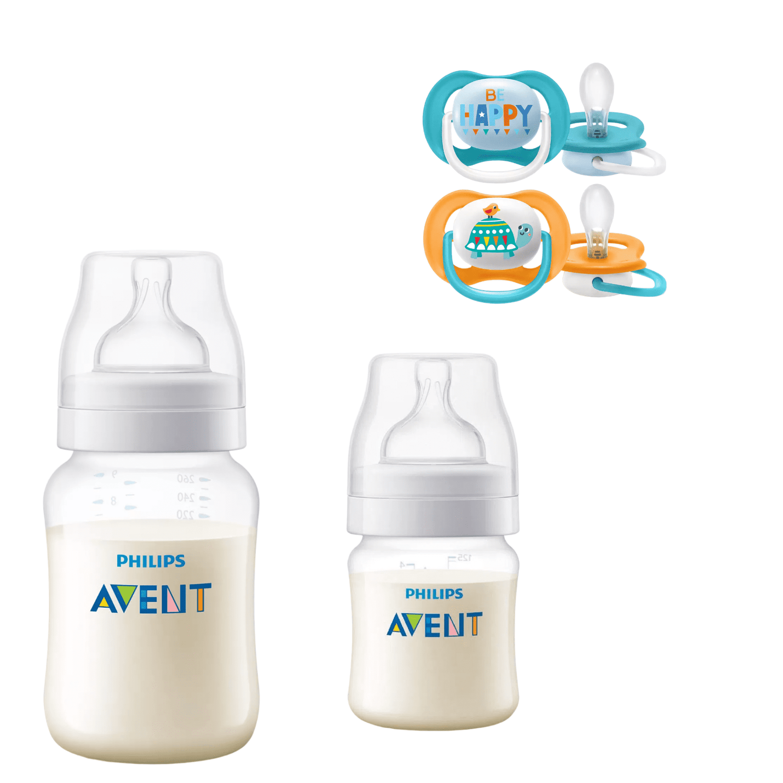 Mamaderas Anticolic 125, 260 ml y 2 Chupetes 6-18m 1 Mamaderas Anticolic 125, 260 ml y 2 Chupetes 6-18m