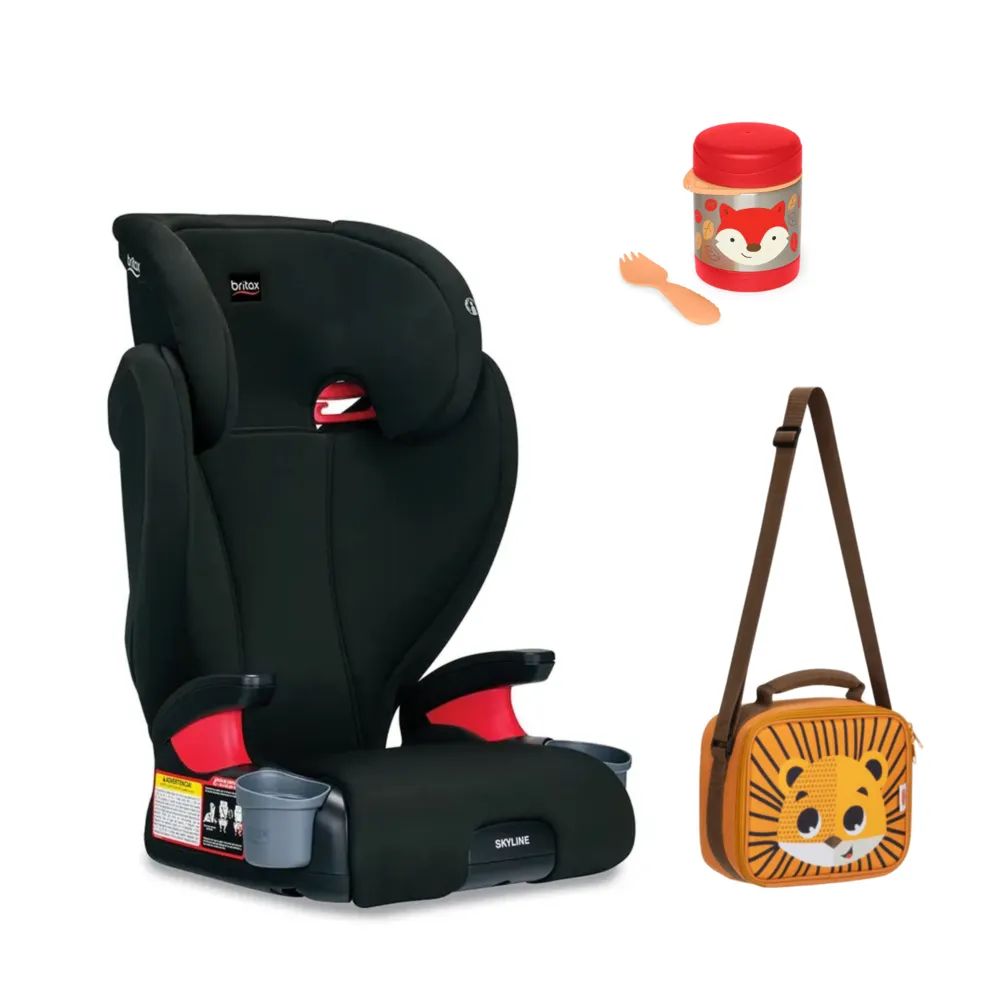 Silla Sky Dusk Britax + Termo Zorro + Lonchera Jaguar 1 Silla Sky Dusk Britax + Termo Zorro + Lonchera Jaguar