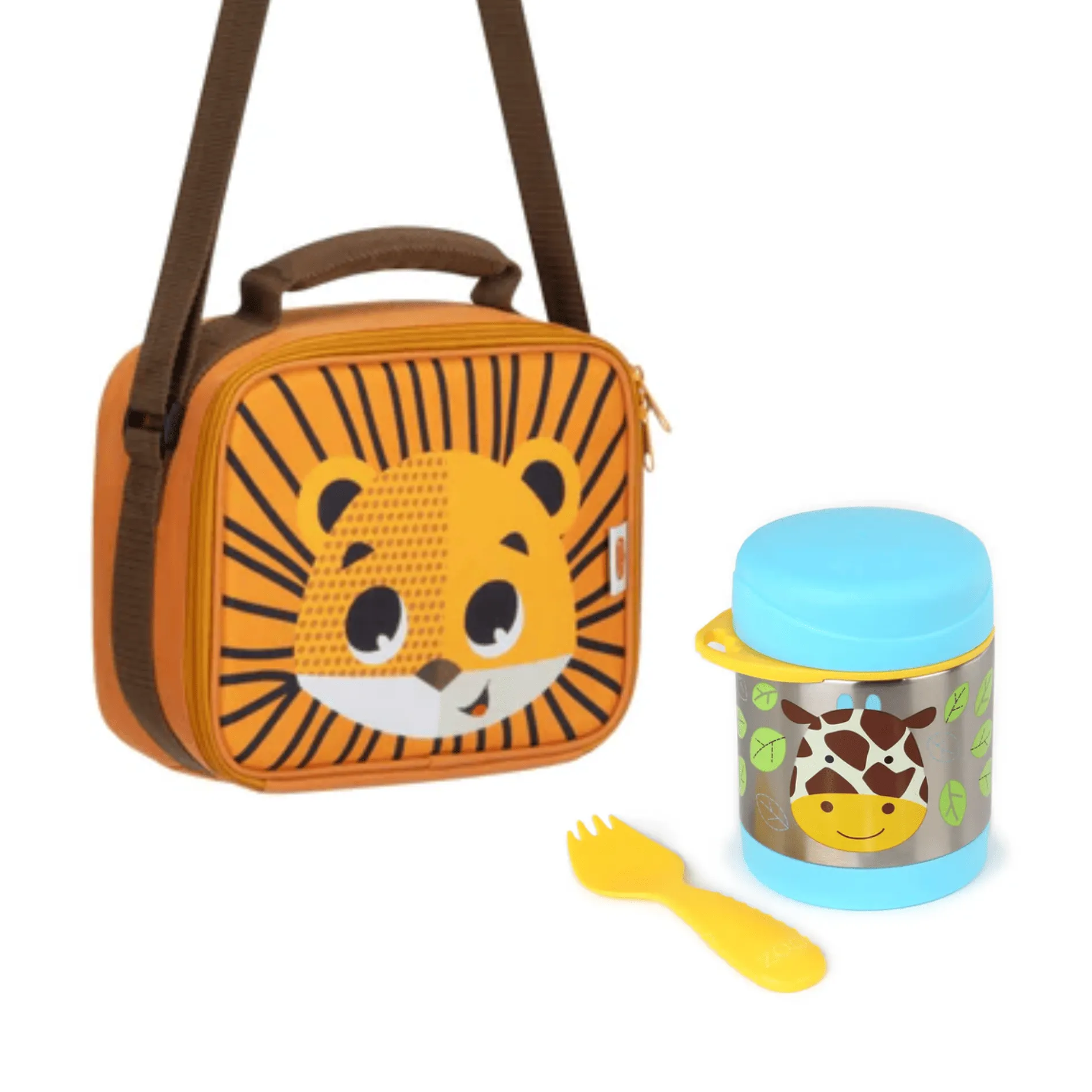 Pack Escolar Animales Lonchera Jaguar + Termo Jirafa 1 Pack Escolar Animales Lonchera Jaguar + Termo Jirafa