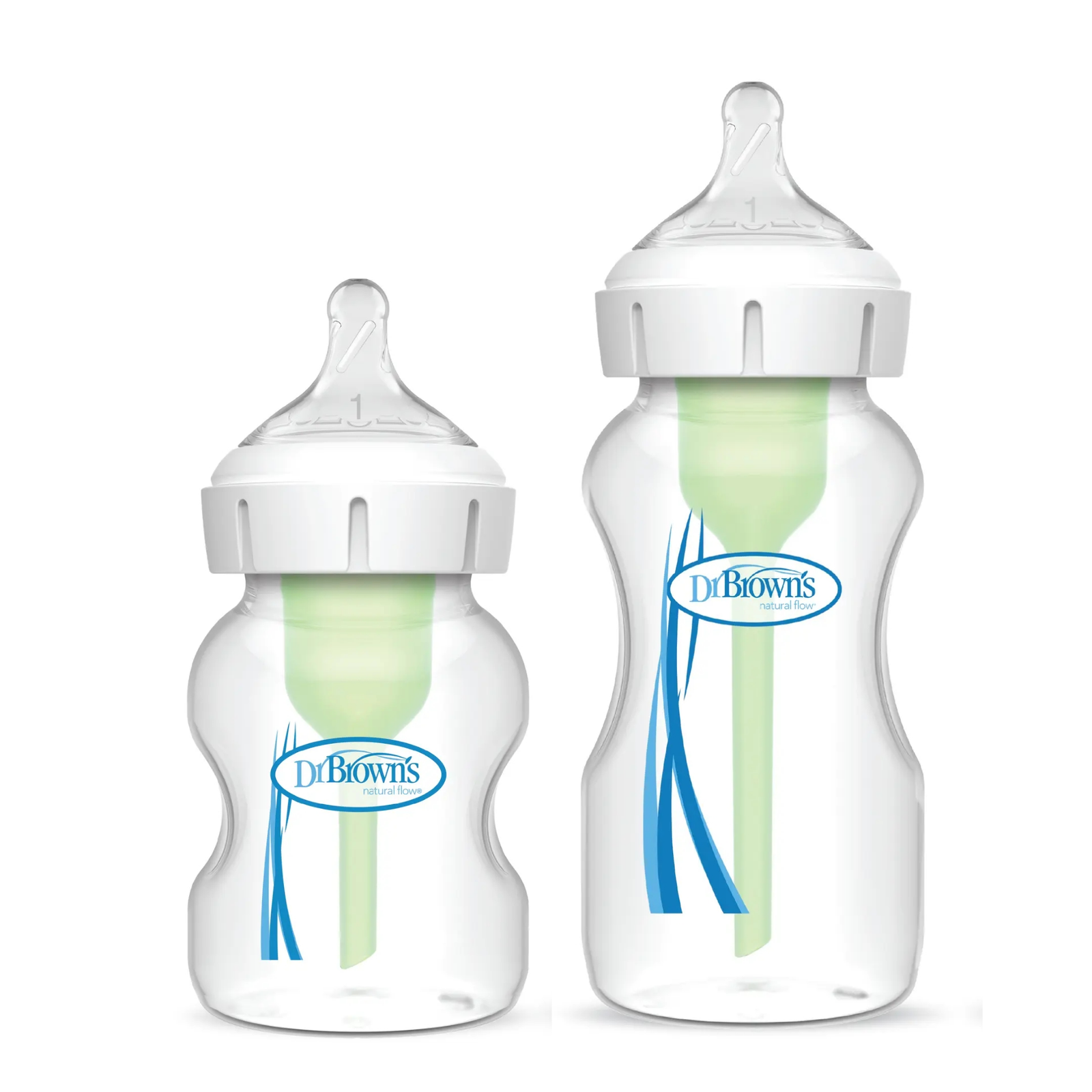Pack Mamadera Anticólico Boca Ancha 150 - 270ml libre de BPA 1 Pack Mamadera Anticólico Boca Ancha 150 - 270ml libre de BPA