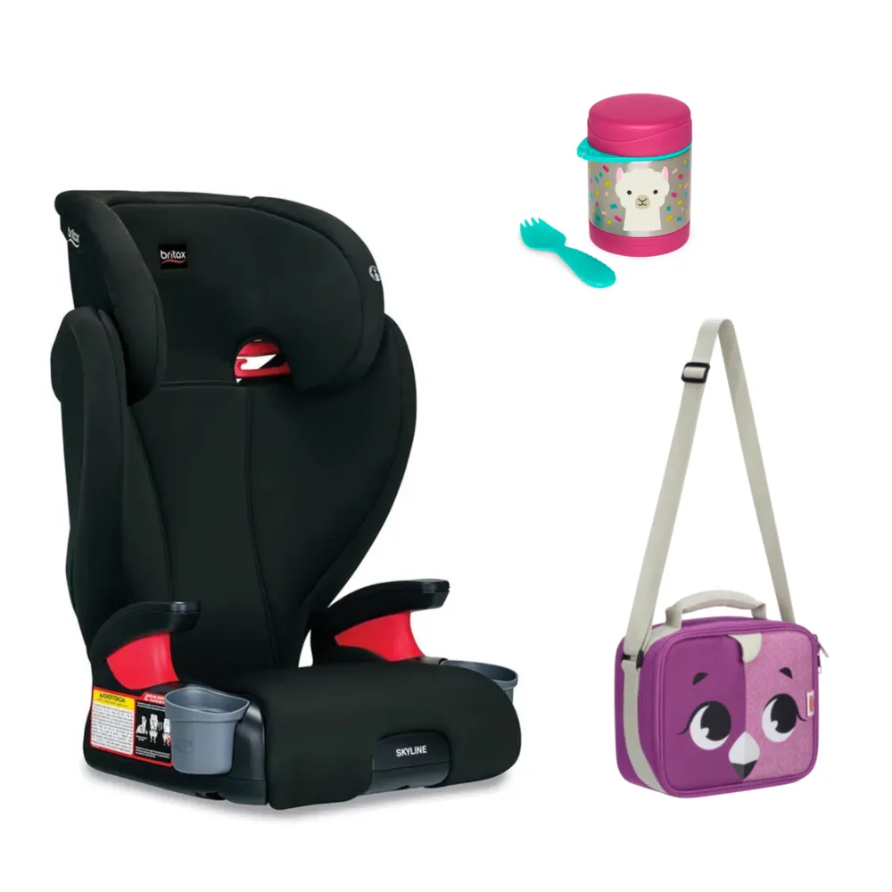 Silla Sky Dusk Britax + Termo Llama + Lonchera Flamenco 1 Silla Sky Dusk Britax + Termo Llama + Lonchera Flamenco