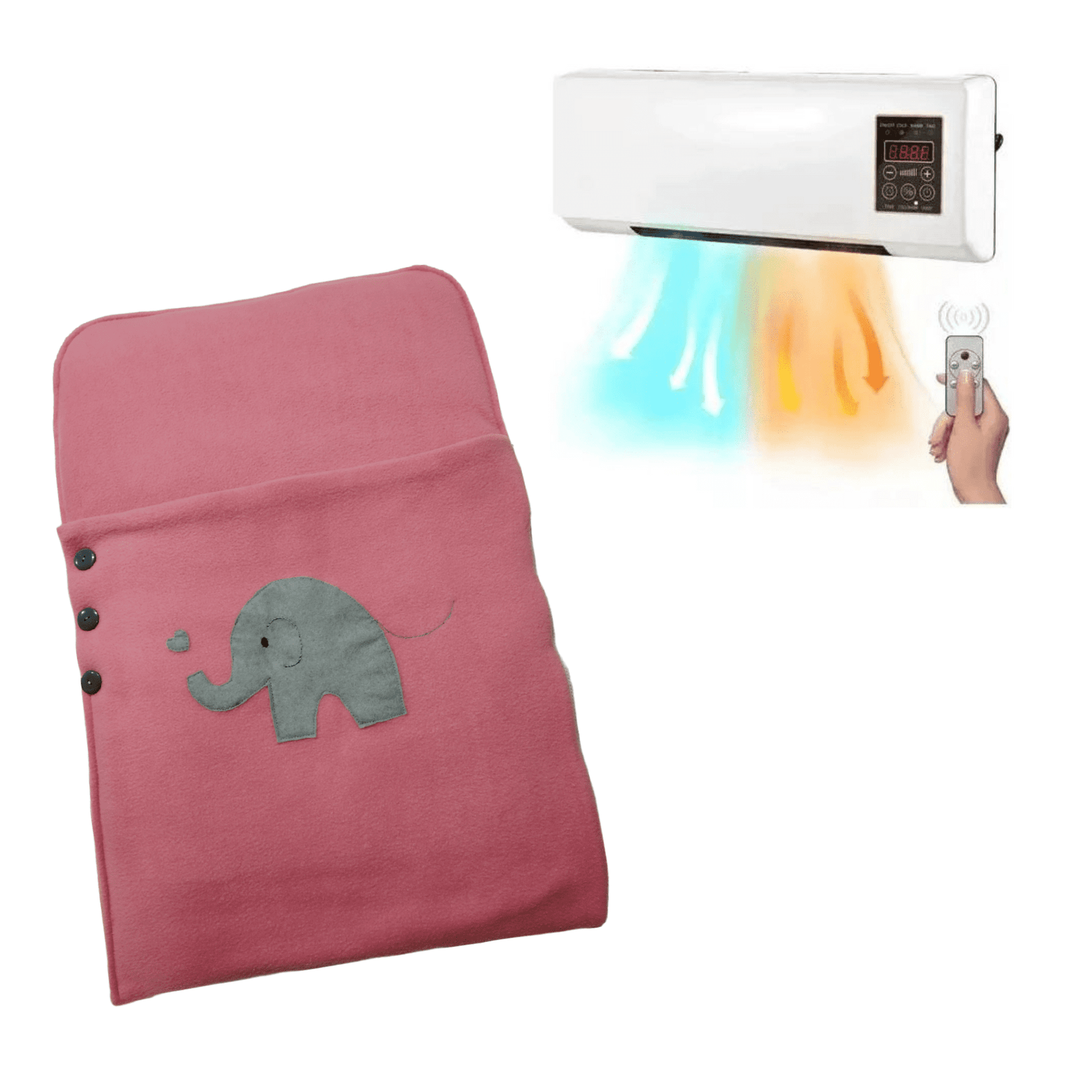 Aire Acondicionado frio y calor + saco de dormir Rosa 1 Aire Acondicionado frio y calor + saco de dormir Rosa
