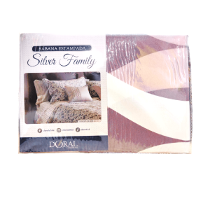 Juego Sábanas Doral Silver Family Microfibra Estampada