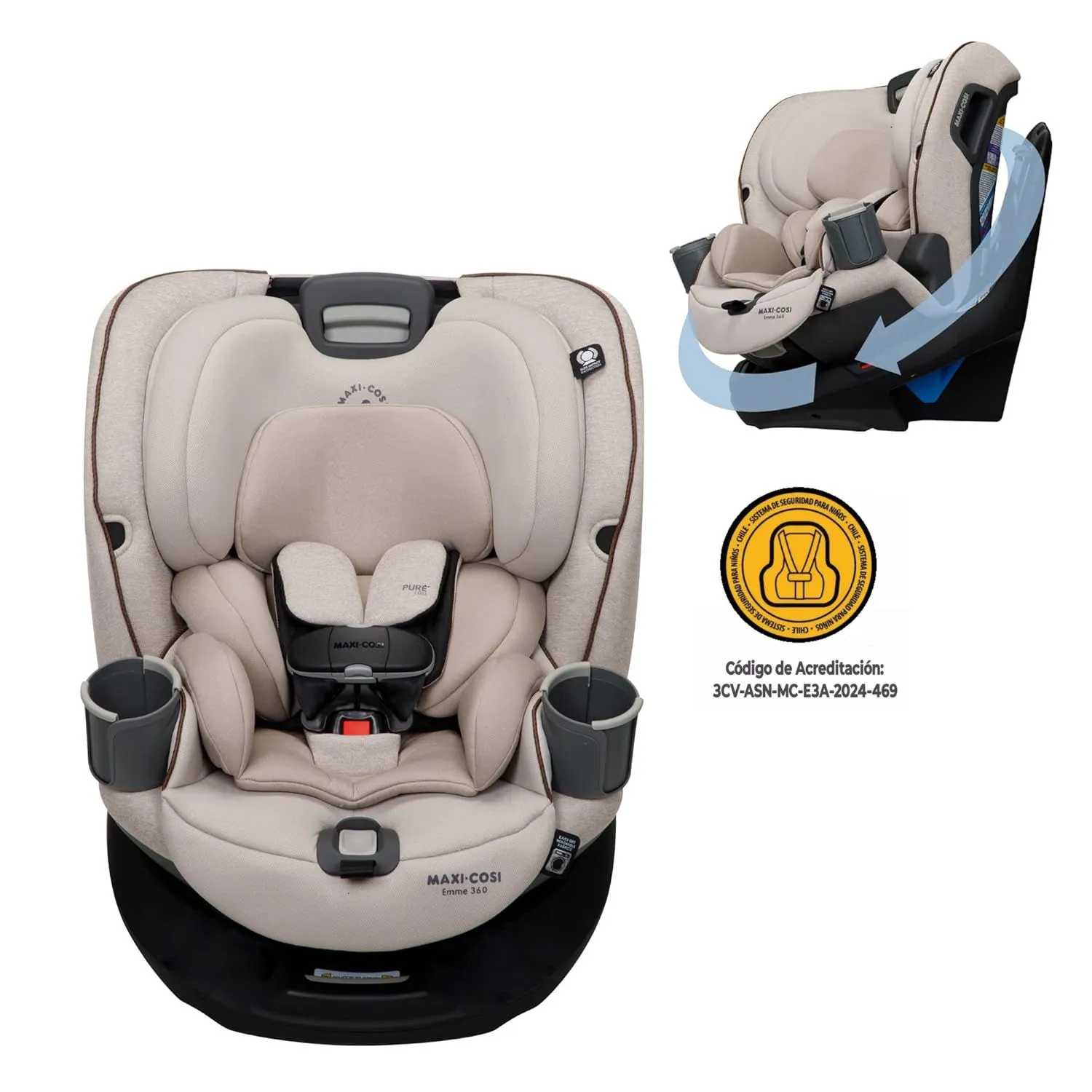 Silla Auto Convertible Emme 360° Desert Wonder 6 Silla Auto Convertible Emme 360° Desert Wonder - Imagen 6