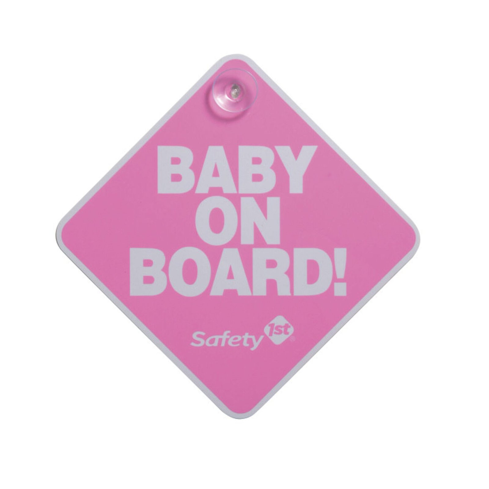 Letrero Baby On Board Rosado 1 Letrero Baby On Board Rosado