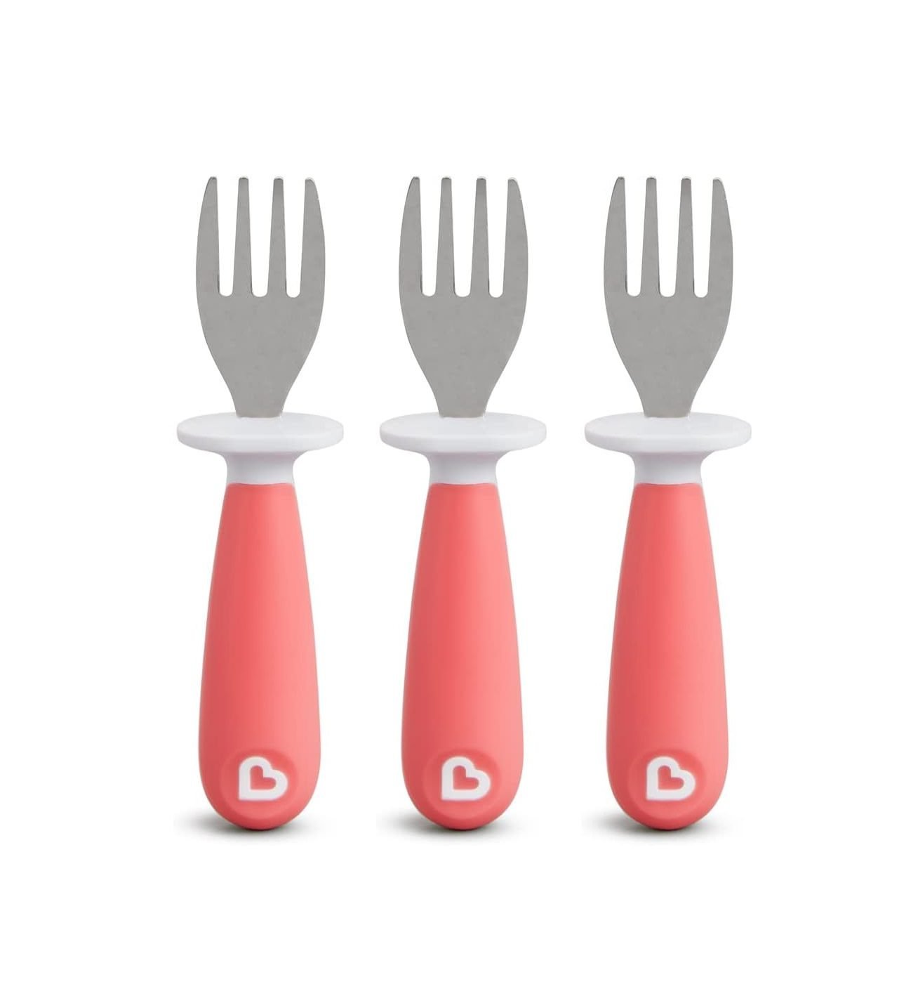Set de 3 Tenedores Rosado Munchkin 2 Set de 3 Tenedores Rosado Munchkin - Imagen 2