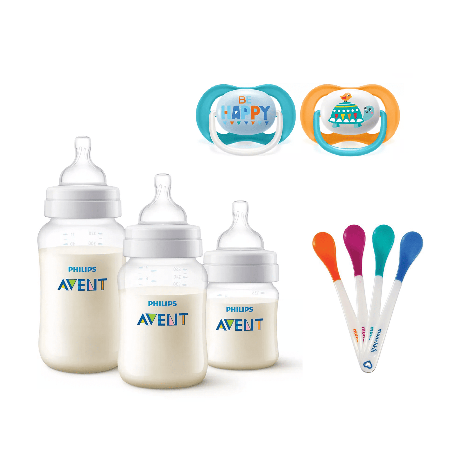 Set Avent 9pzs mamaderas-cucharas-chupetes Tortuga 1 Set Avent 9pzs mamaderas-cucharas-chupetes Tortuga