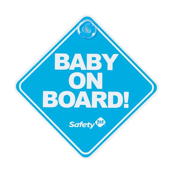 Letrero Baby On Board Azul 1 Letrero Baby On Board Azul