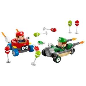 Set LEGO Super Mario Kart 72034 armado: karts de Baby Mario y Baby Luigi