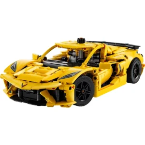 LEGO Technic Chevrolet Corvette Stingray 42205 armado, vista tres cuartos