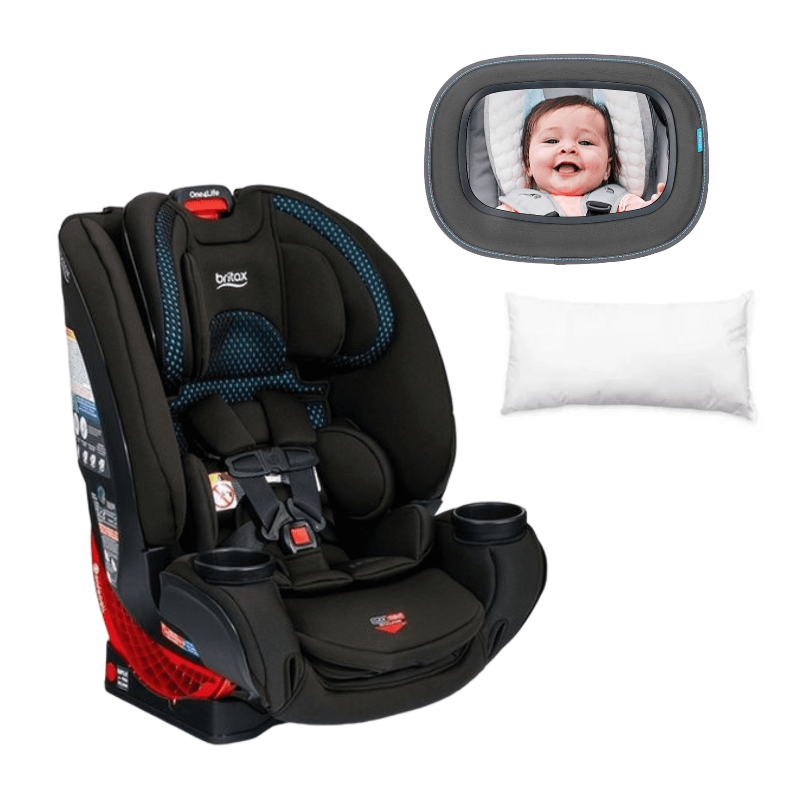 Silla auto One4life Blue Clicktight - Espejo - Cojín protector cervical 1 Silla auto One4life Blue Clicktight - Espejo - Cojín protector cervical