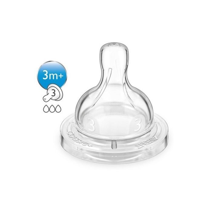 Tetina Anti-Colic Philips Avent 3m Flujo Variable 1 Tetina Anti-Colic Philips Avent 3m Flujo Variable